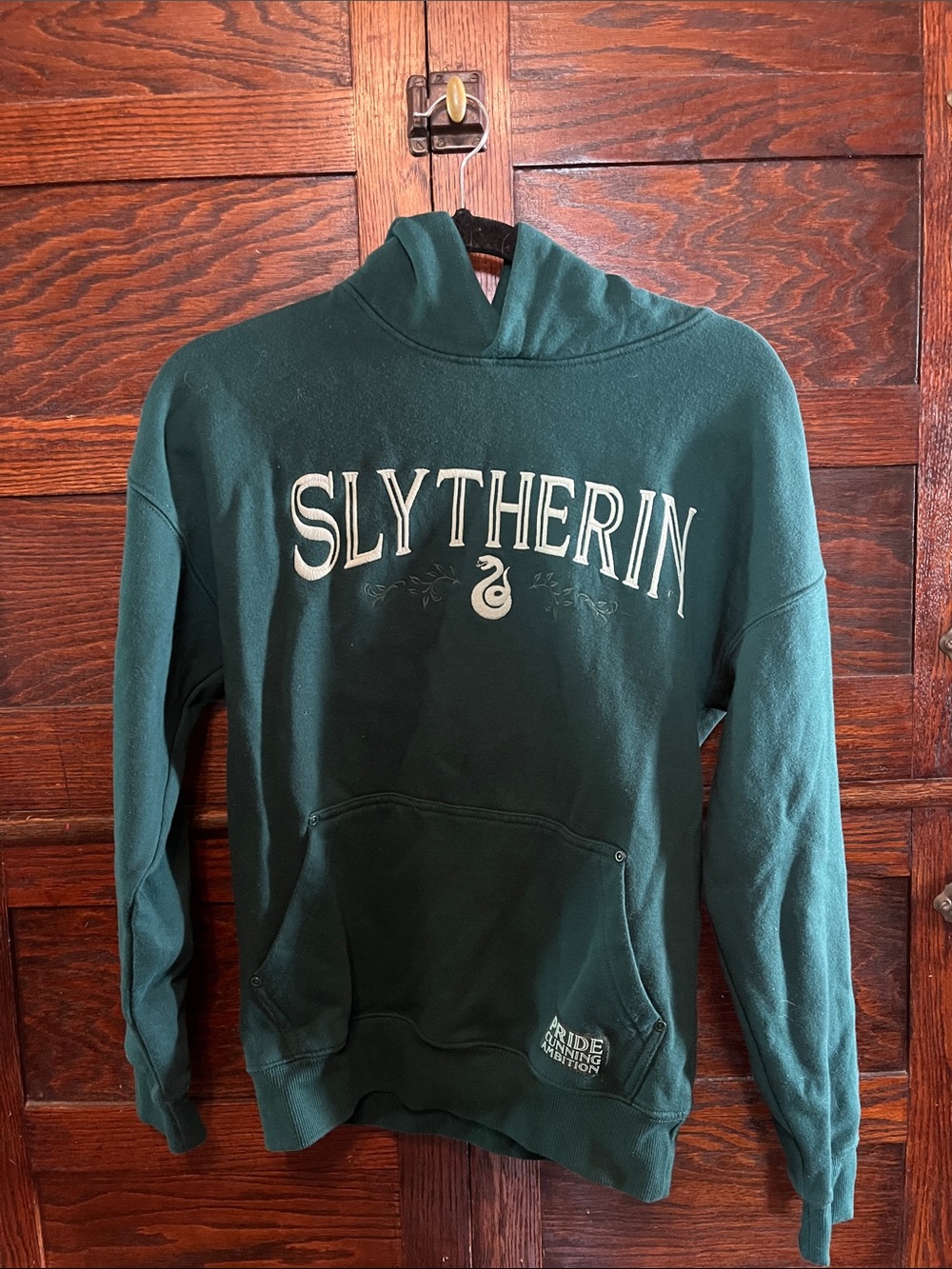 Warner Bros. Harry Potter Forest Green Hoodie with Gold Label